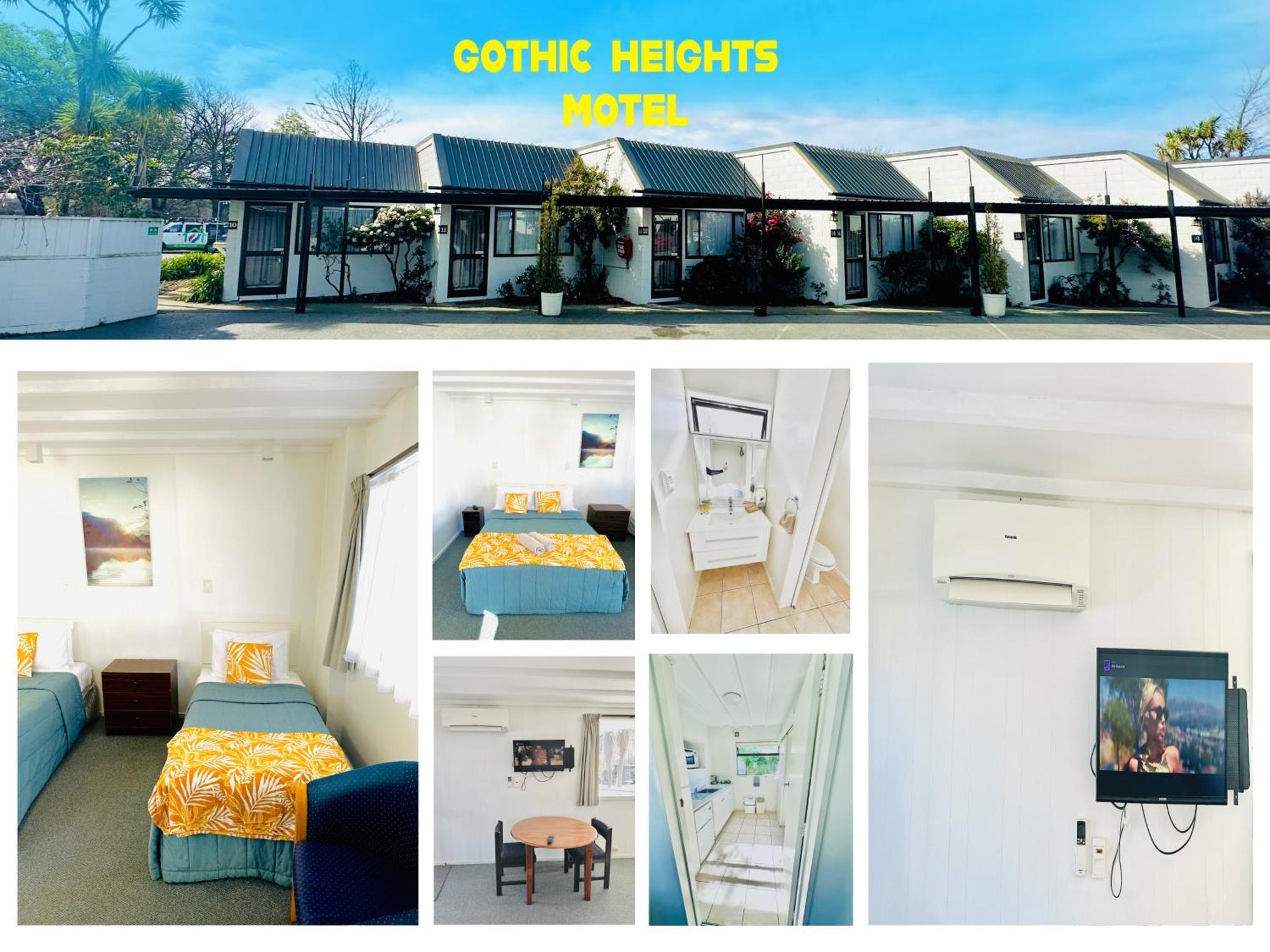 Gothic Heights Motel Christchurch Exterior foto